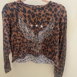 CROPPED LONG SLEEVE SIZE SMALL